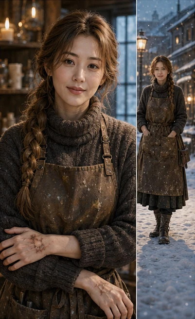 리아 세로 · 실사 화보