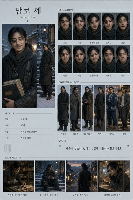 담로 셰 · 초상 모음