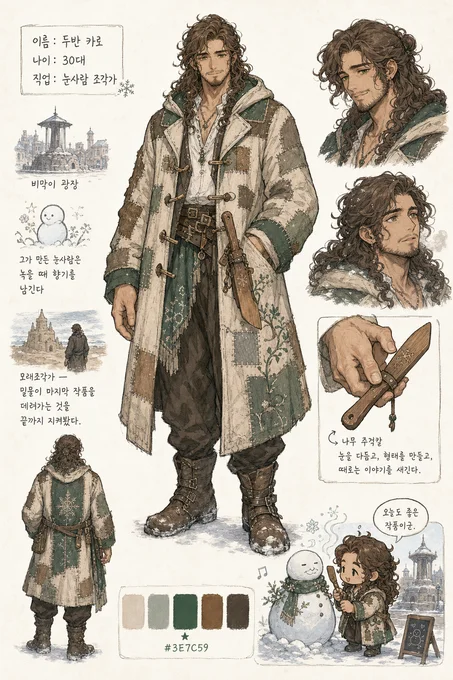 두반 카로 · 캐릭터 일러스트