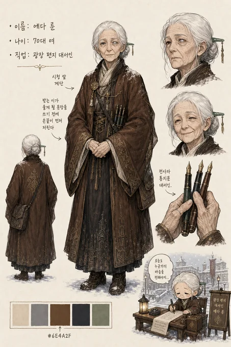에다 룬 · 캐릭터 일러스트