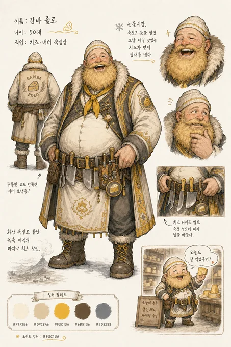 감바 롤로 · 캐릭터 일러스트