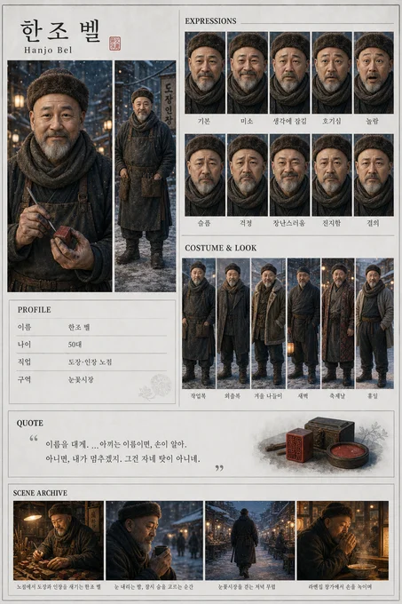 한조 벨 · 초상 모음