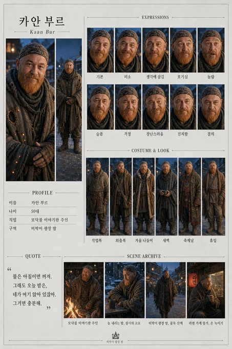 카안 부르 · 초상 모음