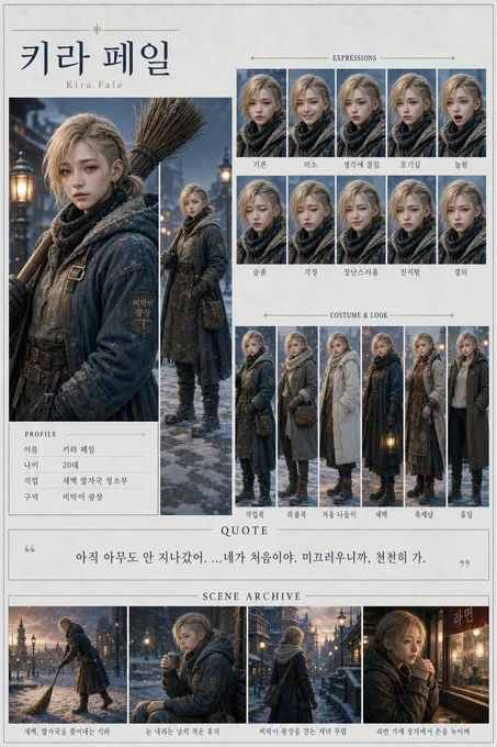 키라 페일 · 초상 모음