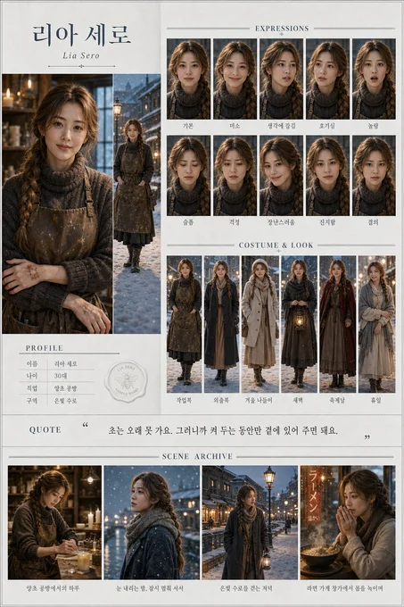 리아 세로 · 초상 모음
