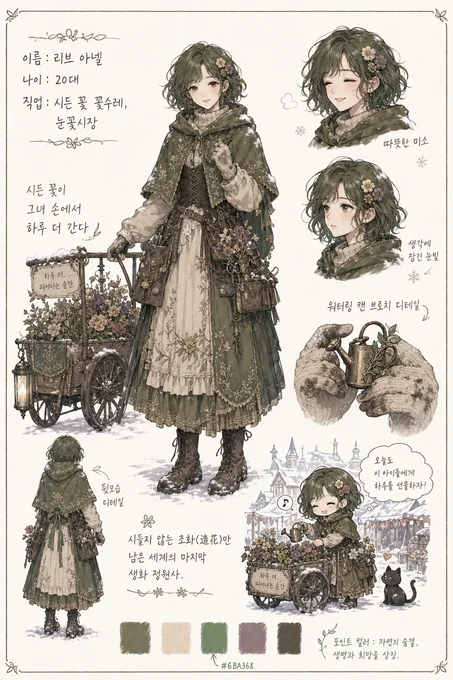 리브 아넬 · 캐릭터 일러스트