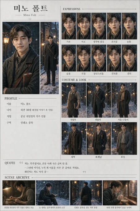 미노 폴트 · 초상 모음