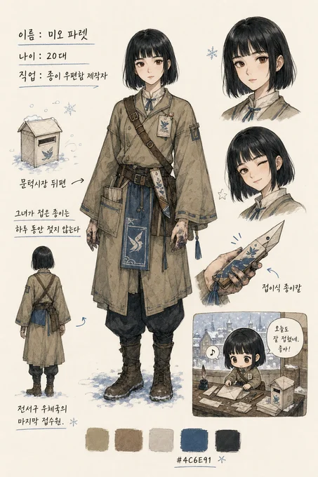 미오 파렛 · 캐릭터 일러스트
