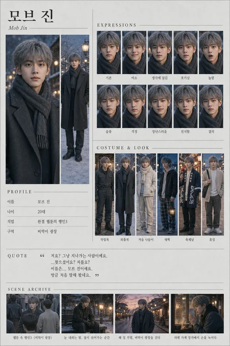 모브 진 · 초상 모음