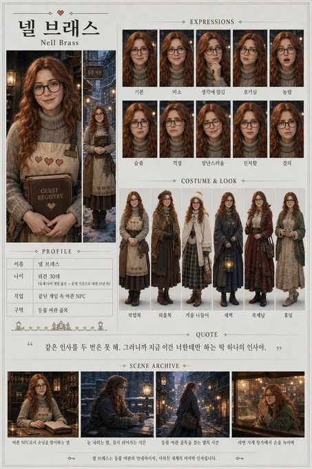 넬 브래스 · 초상 모음