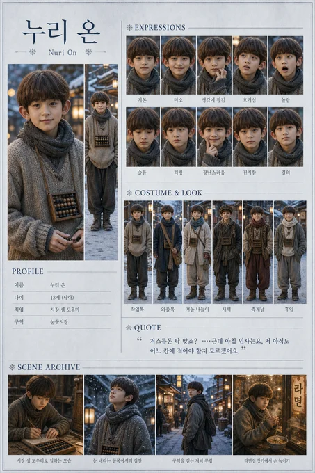 누리 온 · 초상 모음