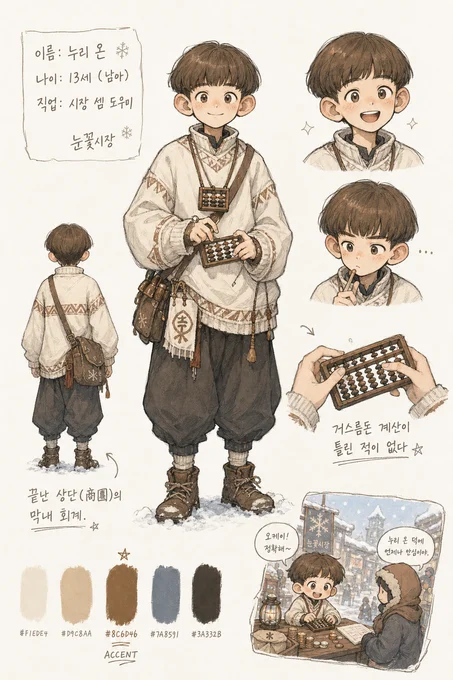 누리 온 · 캐릭터 일러스트
