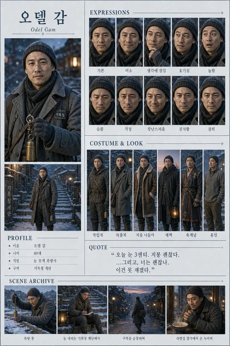 오델 감 · 초상 모음