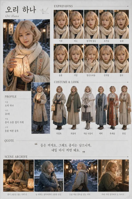 오리 하나 · 초상 모음