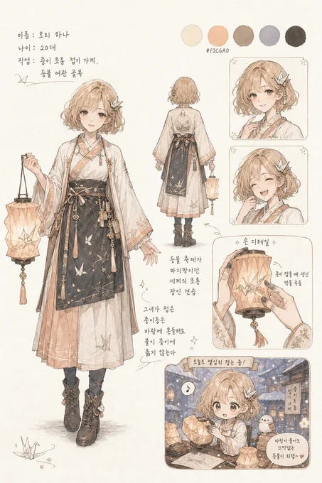 오리 하나 · 캐릭터 일러스트