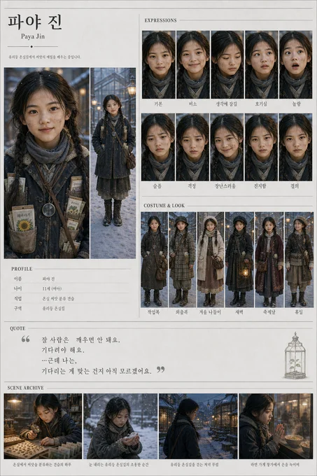 파야 진 · 초상 모음