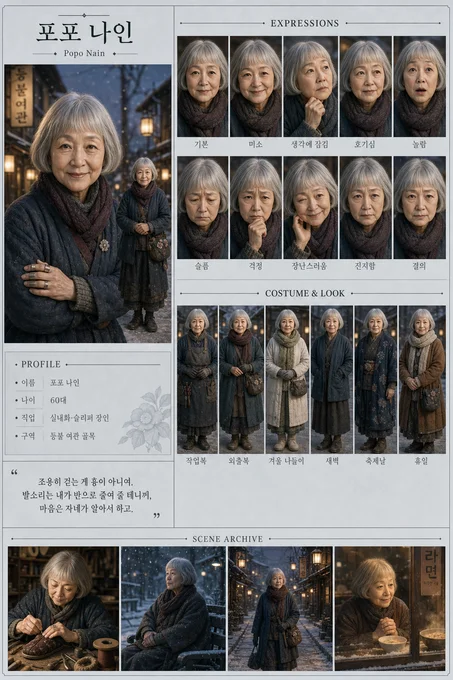 포포 나인 · 초상 모음