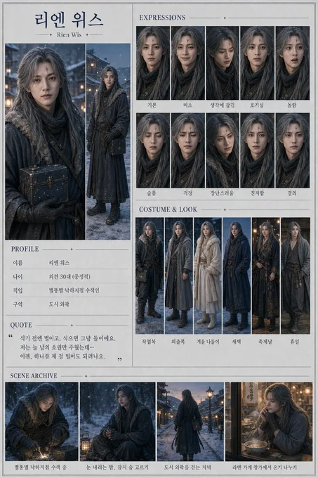 리엔 위스 · 초상 모음