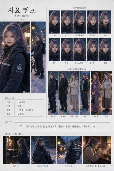 사요 렌츠 · 초상 모음