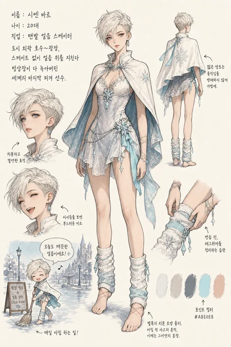 시엔 바르 · 캐릭터 일러스트
