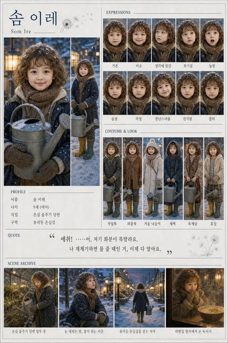 솜 이레 · 초상 모음