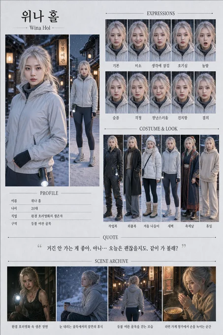 위나 홀 · 초상 모음